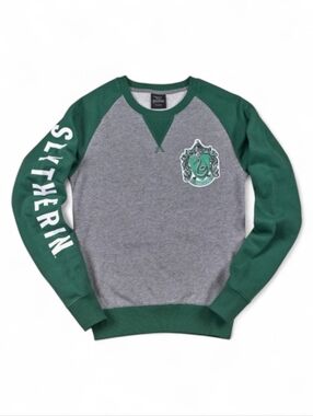 Harry Potter SM Slytherin Green/Gray Pullover Sweater
